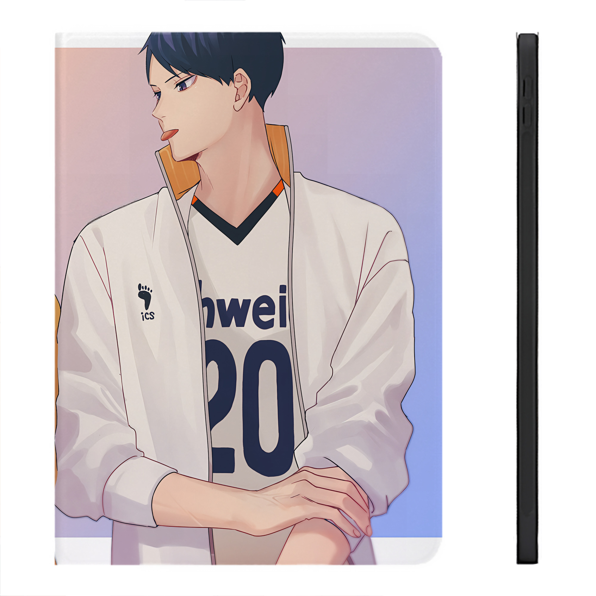 （画像用） ハイキュー!! Haikyu!! IPadケース ペンホルダー付き ブックスタイルデザイン